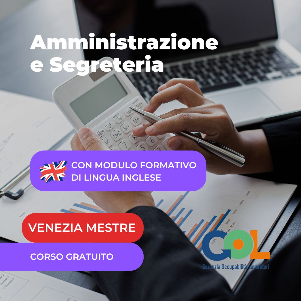 Corso amministrazione e segreteria Mestre - con modulo inglese