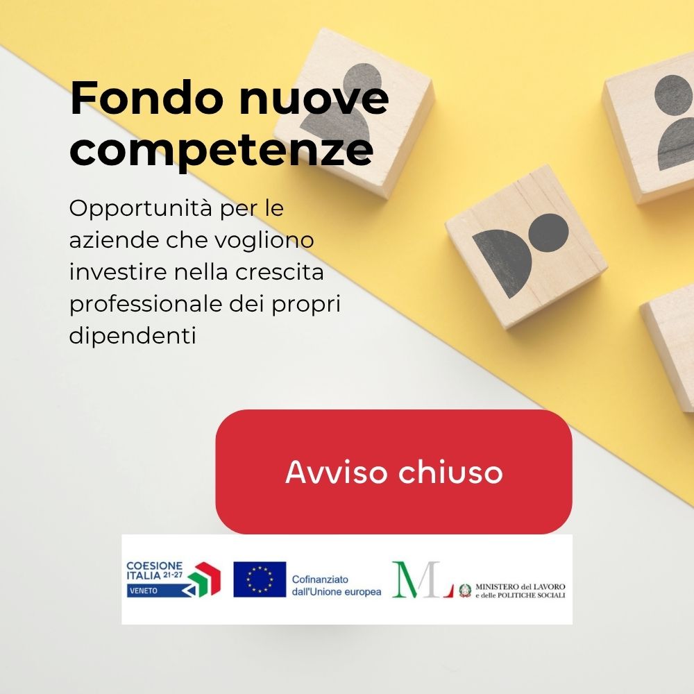 Fondo nuove competenze avviso chiuso